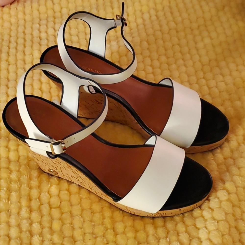 Tommy Hilfiger Cork Platform Sandals